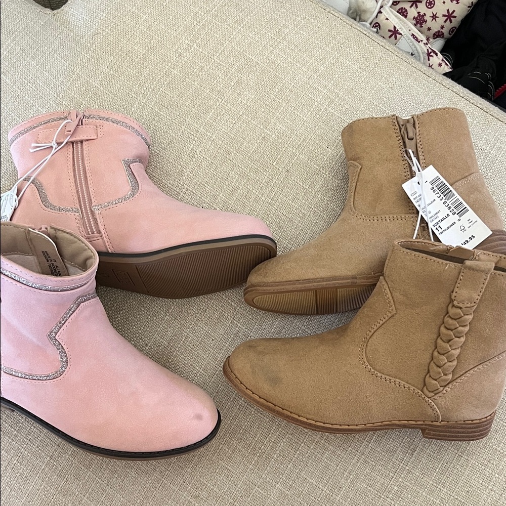 The Children’s Place - Girls Ankle Boots- Size 11 Bundle